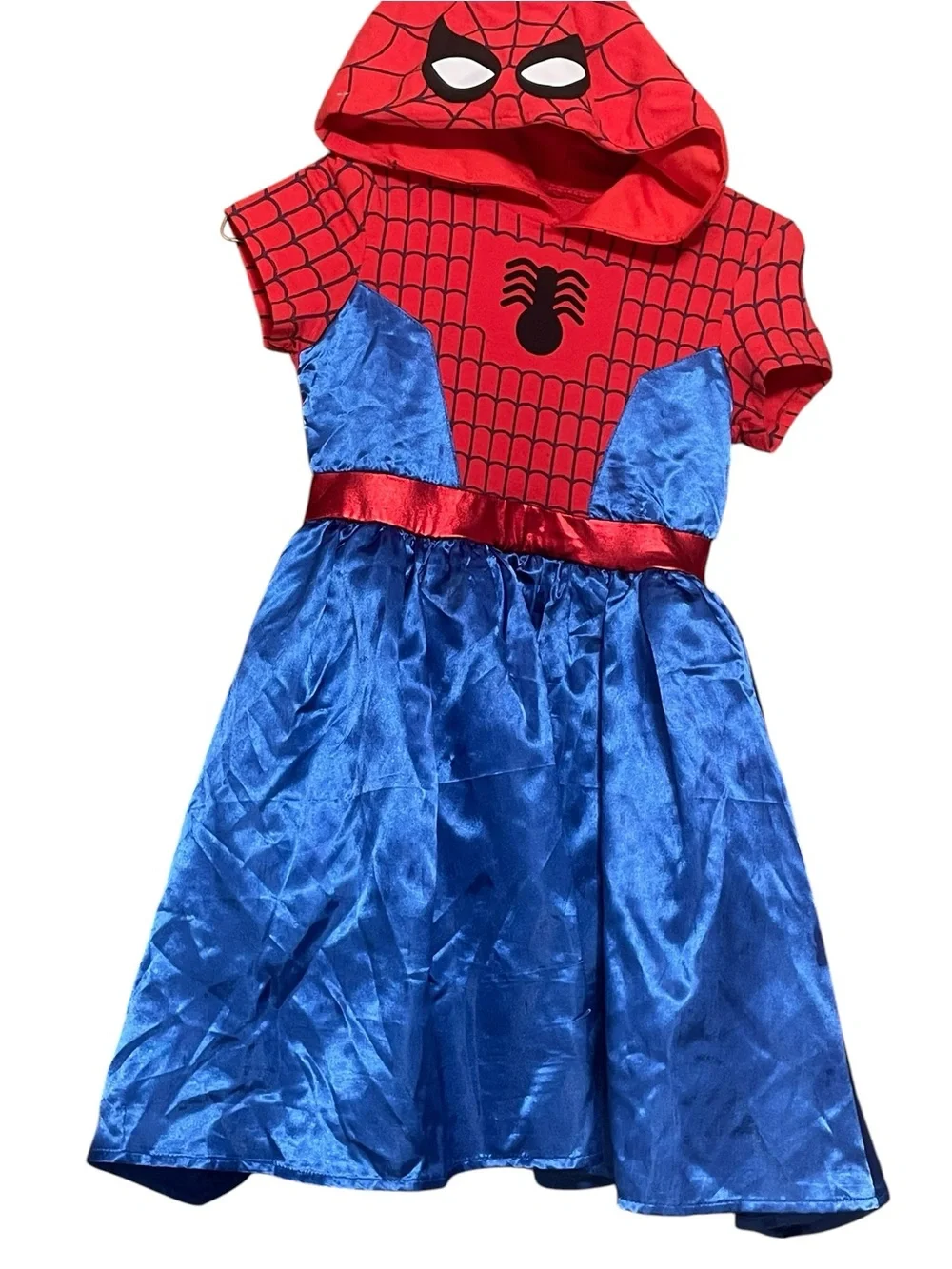 Marvel Red and Blue Spider-Hooded Superhero Dress